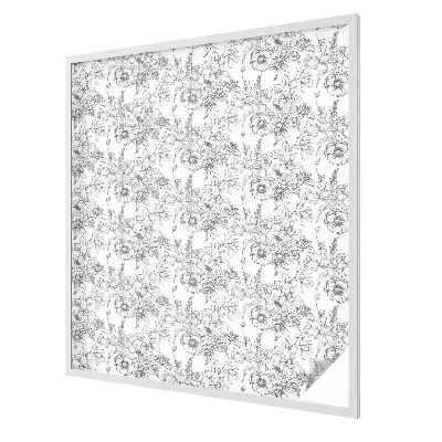 Eleganță florală Folie geam să nu se vadă din exterior