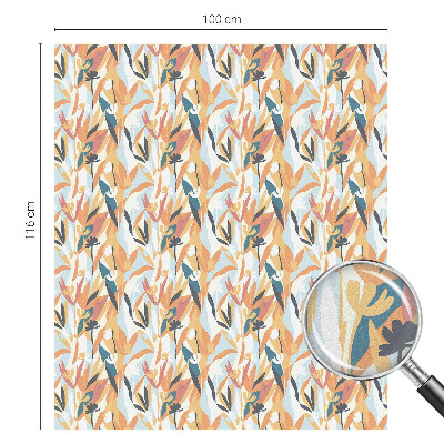 Energie botanică Folie opacă geam cu model vitraliu