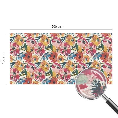 Explozie de flori Folie geam intimitate model vitraliu