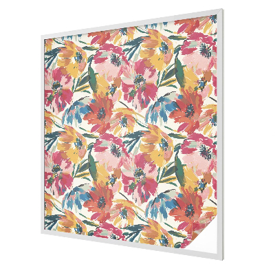 Explozie de flori Folie geam intimitate model vitraliu