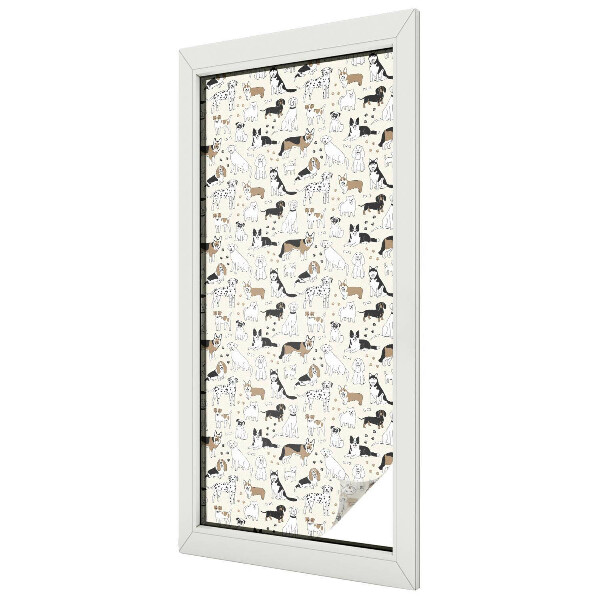 Modele de câini Folie geam să nu se vadă din exterior