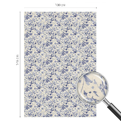 Simetria florală Folie decorativă geam vitraliu