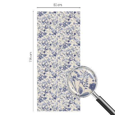 Simetria florală Folie decorativă geam vitraliu