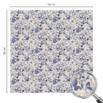 Simetria florală Folie decorativă geam vitraliu