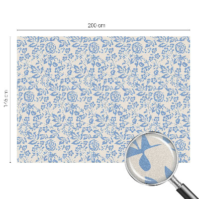 Flori frunze Folie geam intimitate model vitraliu