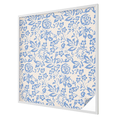 Flori frunze Folie geam intimitate model vitraliu