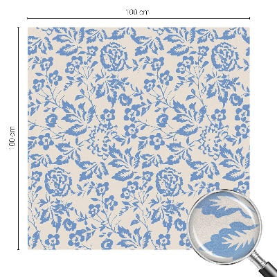 Flori frunze Folie geam intimitate model vitraliu