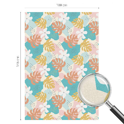 Natură exotică Folie opacă geam cu model vitraliu