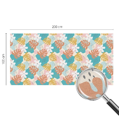 Natură exotică Folie opacă geam cu model vitraliu