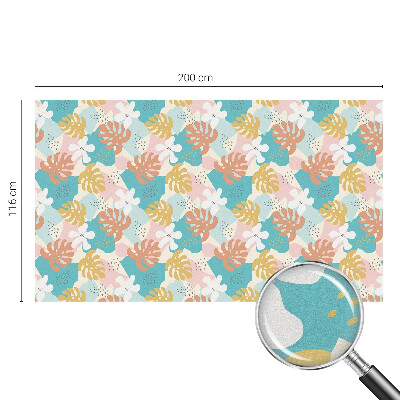 Natură exotică Folie opacă geam cu model vitraliu