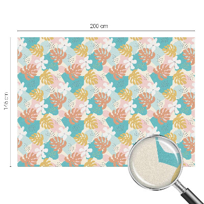 Natură exotică Folie opacă geam cu model vitraliu