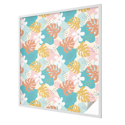 Natură exotică Folie opacă geam cu model vitraliu