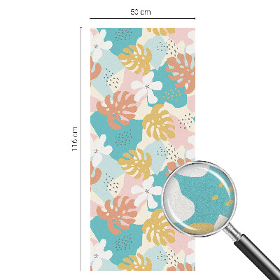 Natură exotică Folie opacă geam cu model vitraliu