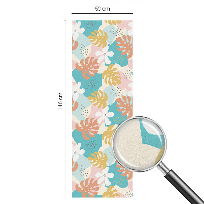 Natură exotică Folie opacă geam cu model vitraliu