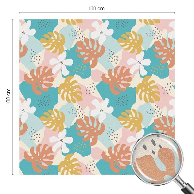 Natură exotică Folie opacă geam cu model vitraliu