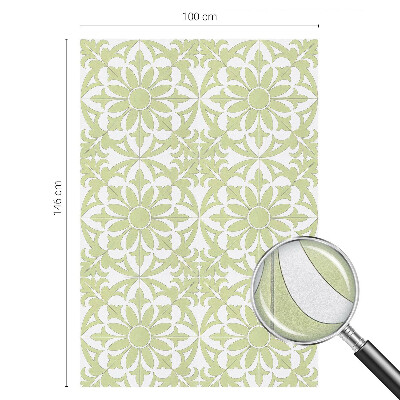 Ornament verde Folie geam intimitate model vitraliu