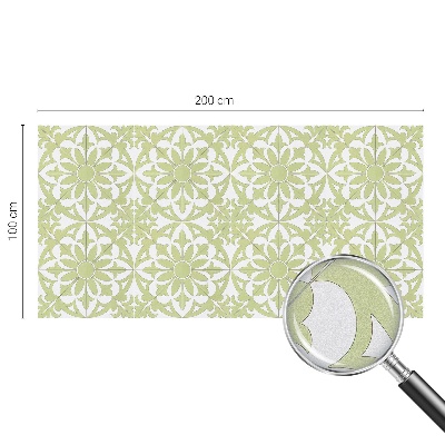 Ornament verde Folie geam intimitate model vitraliu