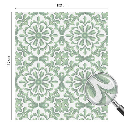 Frunze verzi Folie geam intimitate model vitraliu