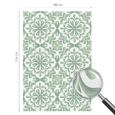 Frunze verzi Folie geam intimitate model vitraliu