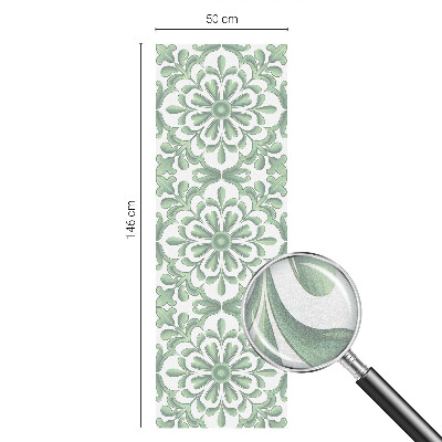 Frunze verzi Folie geam intimitate model vitraliu