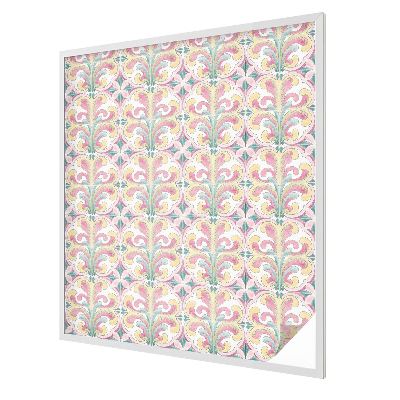 Simetria florală Folie opacă geam cu model vitraliu