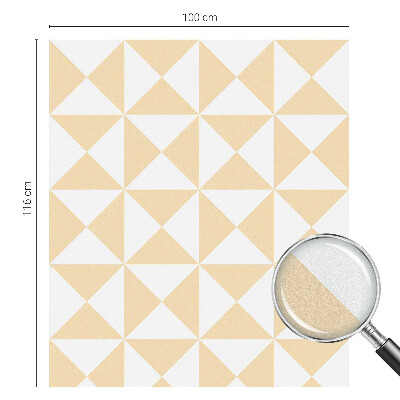 Triunghiuri geometrice Folie geam intimitate model vitraliu