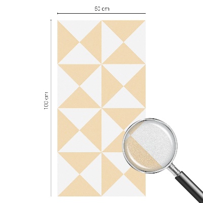 Triunghiuri geometrice Folie geam intimitate model vitraliu