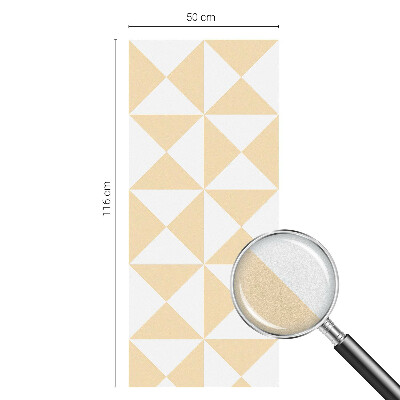 Triunghiuri geometrice Folie geam intimitate model vitraliu