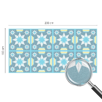 Model de stea Folie opacă geam cu model vitraliu