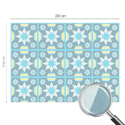 Model de stea Folie opacă geam cu model vitraliu