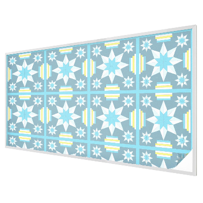 Model de stea Folie opacă geam cu model vitraliu