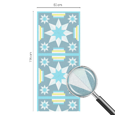 Model de stea Folie opacă geam cu model vitraliu