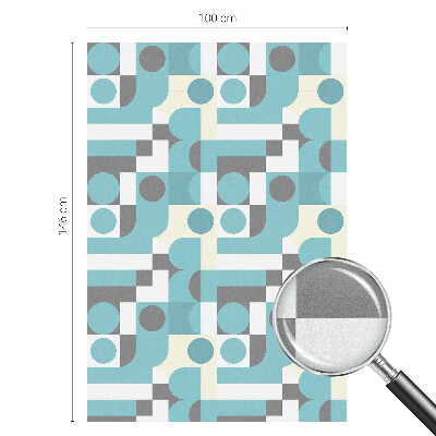 Modele geometrice Folie decorativă geam vitraliu