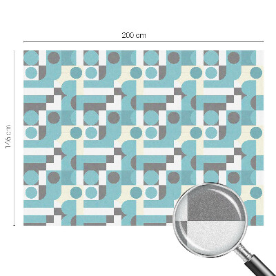 Modele geometrice Folie decorativă geam vitraliu