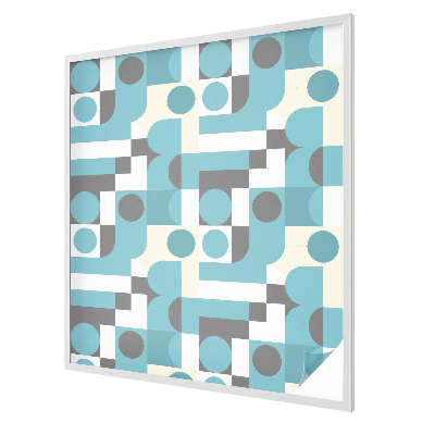 Modele geometrice Folie decorativă geam vitraliu