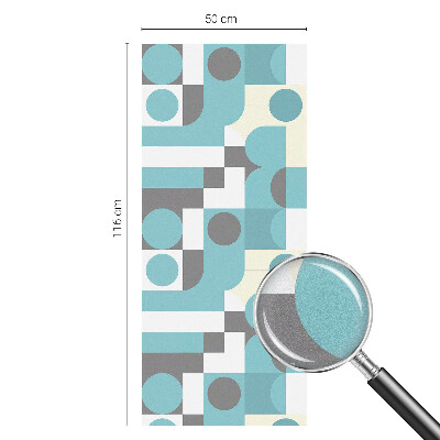 Modele geometrice Folie decorativă geam vitraliu