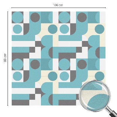 Modele geometrice Folie decorativă geam vitraliu