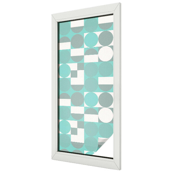 Forme geometrice Folie geam să nu se vadă din exterior