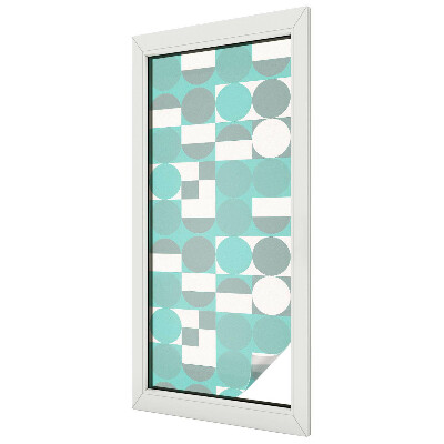 Forme geometrice Folie geam să nu se vadă din exterior