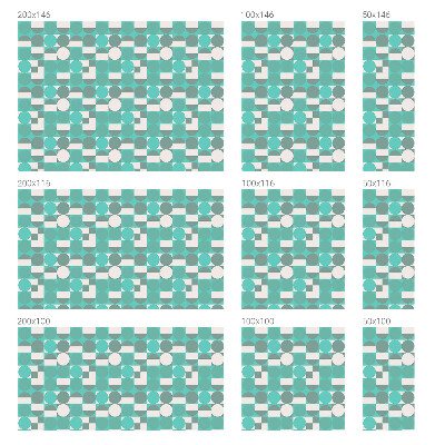 Forme geometrice Folie geam să nu se vadă din exterior