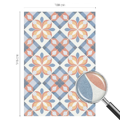 Simetrie colorată Folie geam intimitate model vitraliu