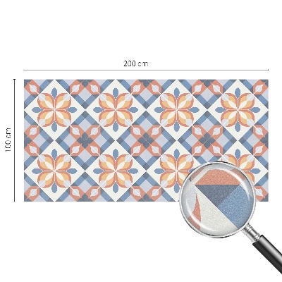 Simetrie colorată Folie geam intimitate model vitraliu