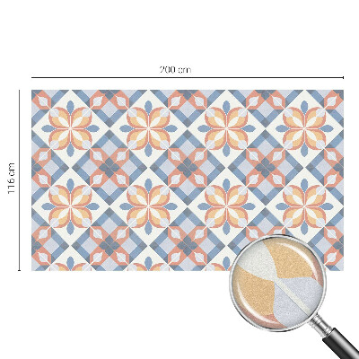 Simetrie colorată Folie geam intimitate model vitraliu