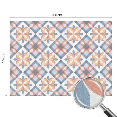 Simetrie colorată Folie geam intimitate model vitraliu