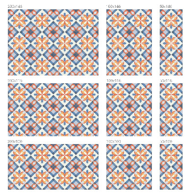 Simetrie colorată Folie geam intimitate model vitraliu