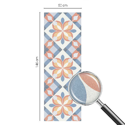 Simetrie colorată Folie geam intimitate model vitraliu