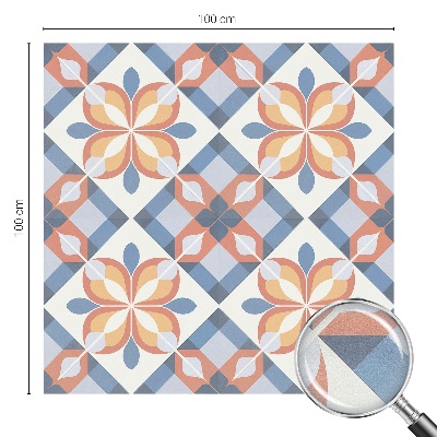 Simetrie colorată Folie geam intimitate model vitraliu