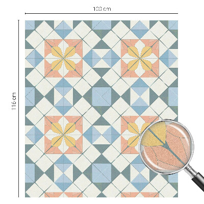 Simetrie colorată Folie decorativă geam vitraliu