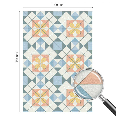 Simetrie colorată Folie decorativă geam vitraliu