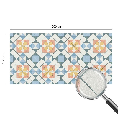 Simetrie colorată Folie decorativă geam vitraliu